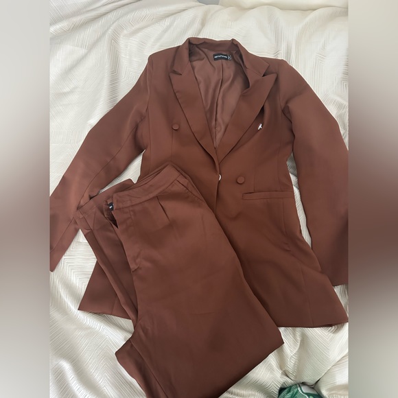 Pretty little thing sets ,brown blazer and pants - Picture 8 of 12